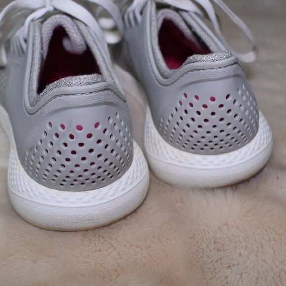 Men’s Crocs LiteRide Gray Water Shoes Size 9 Lightweight Beach Casual - Picture 9 of 16